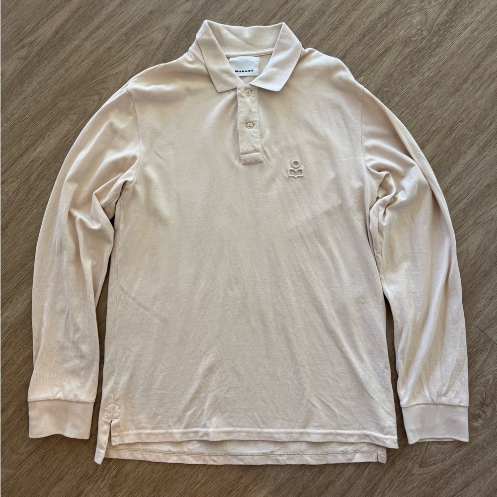 Isabel Marant Beige Long Sleeve Polo Shirt